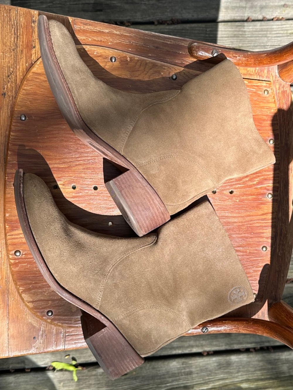 Tori Burch Suede Siena Ankle Boots